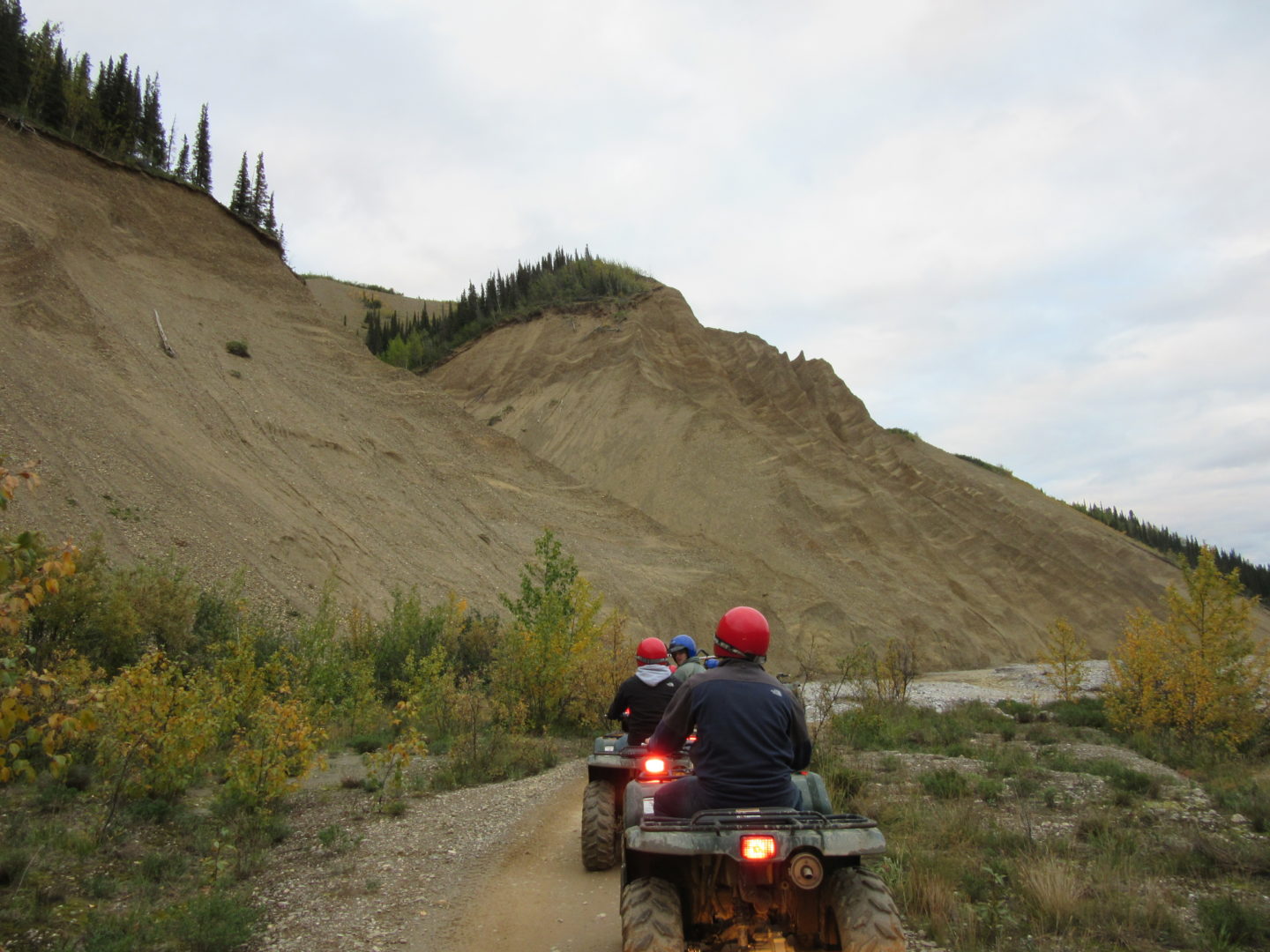 Heading into a HUGE open quarry